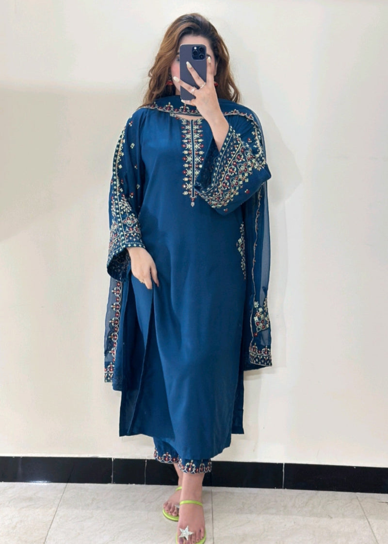 MASHAL EMBROIDERED 3PC