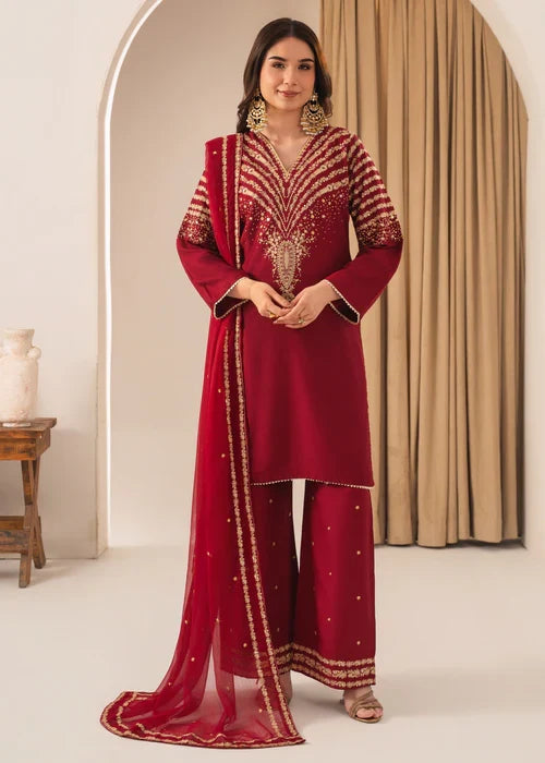 PEACOCK M EMBROIDERED 3PC