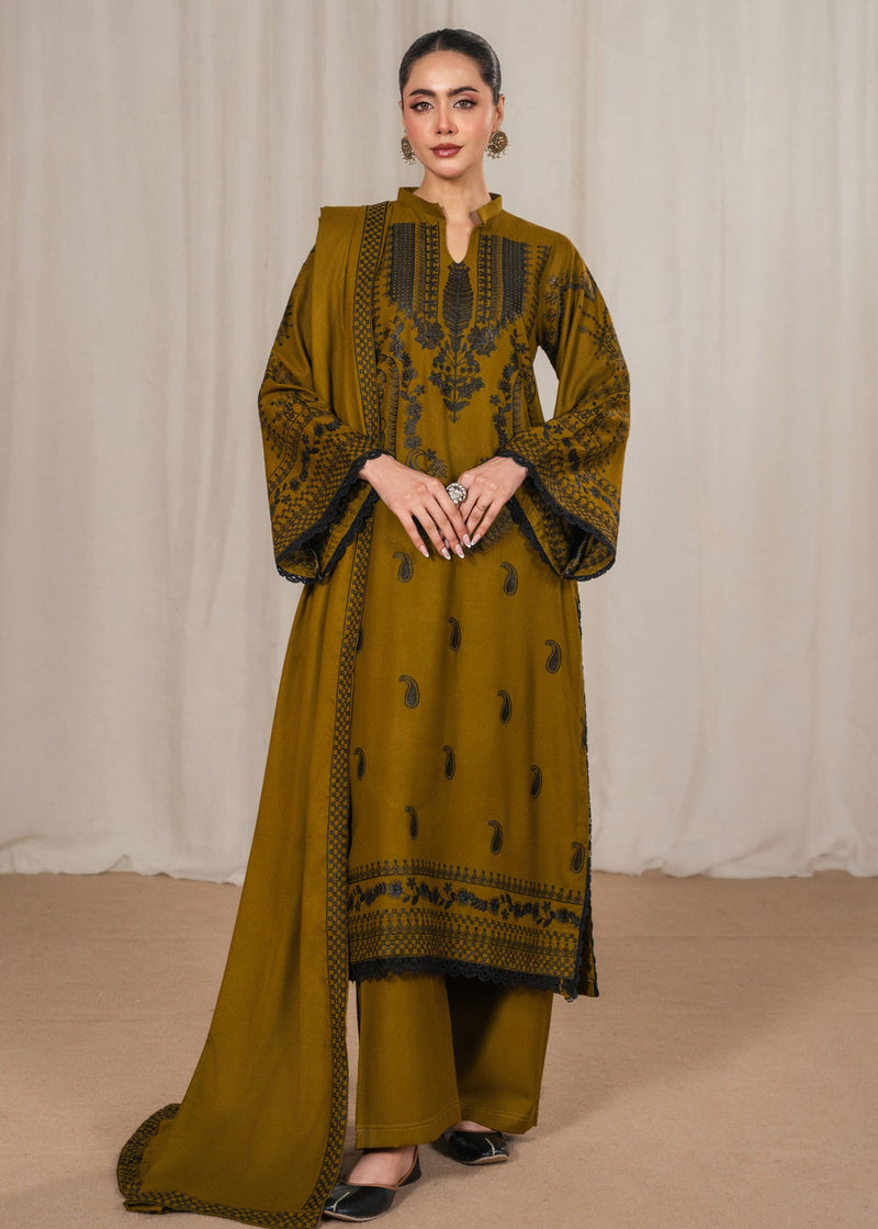 ZAITOON EMBROIDERED 3PC