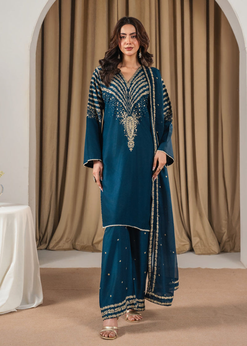 PEACOCK Z EMBROIDERED 3PC