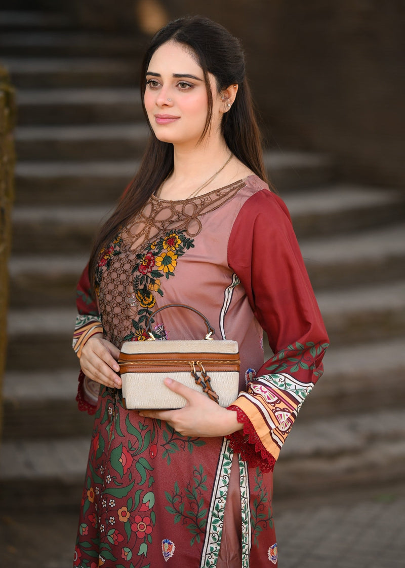 RANIA EMBROIDERED 2PC