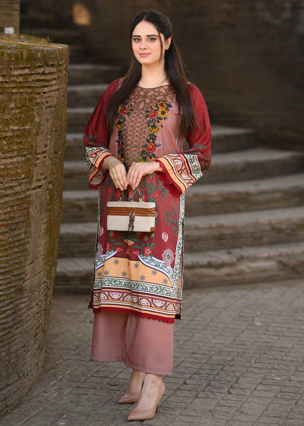RANIA EMBROIDERED 2PC