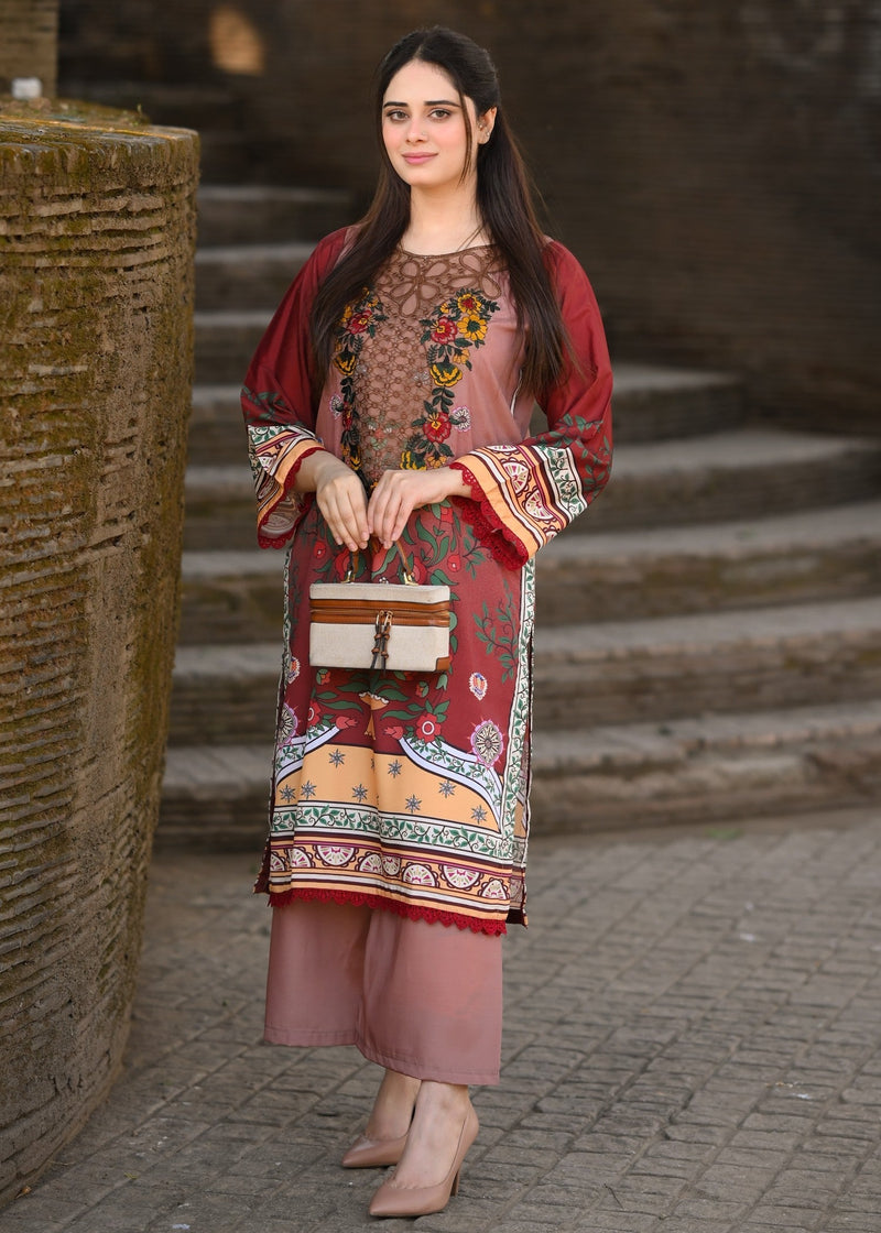 RANIA EMBROIDERED 2PC