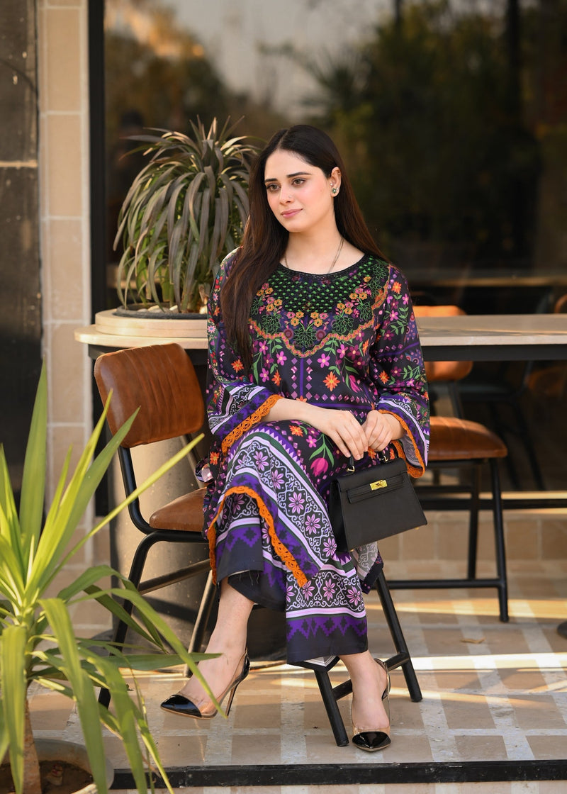 SAYA EMBROIDERED 2PC