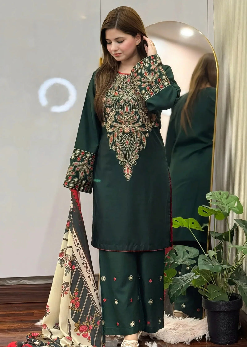 DINAAR EMBROIDERED 3PC