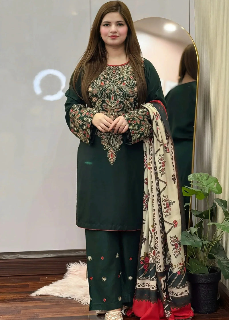 DINAAR EMBROIDERED 3PC