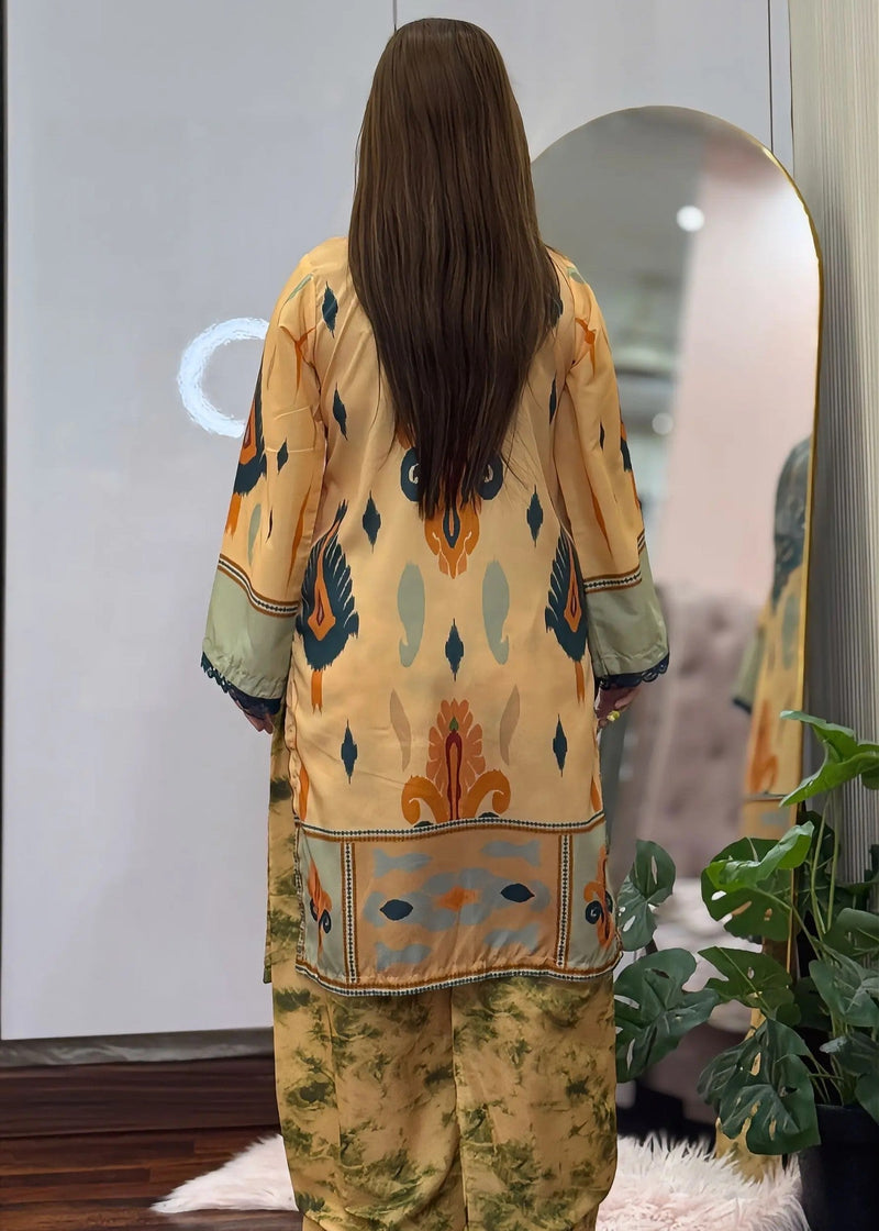 MINSA EMBROIDERED 2PC