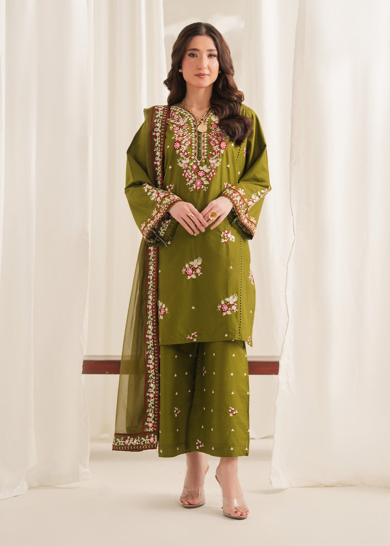 ANARKALI EMBROIDERED 3PC