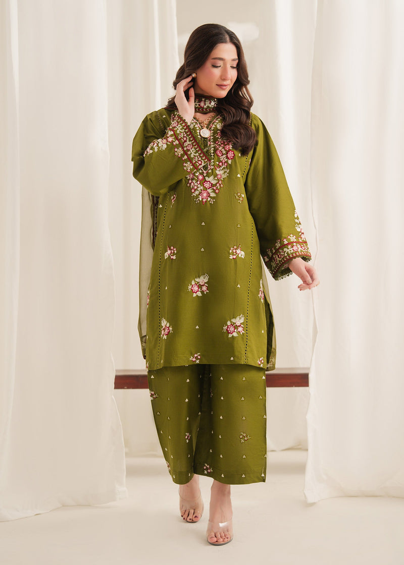 ANARKALI EMBROIDERED 3PC