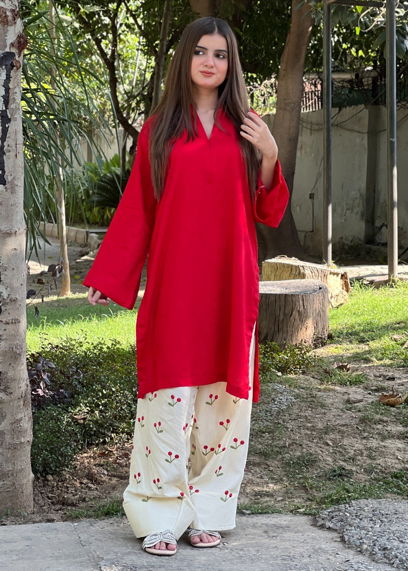 LAL PARI EMBROIDERED 2PC