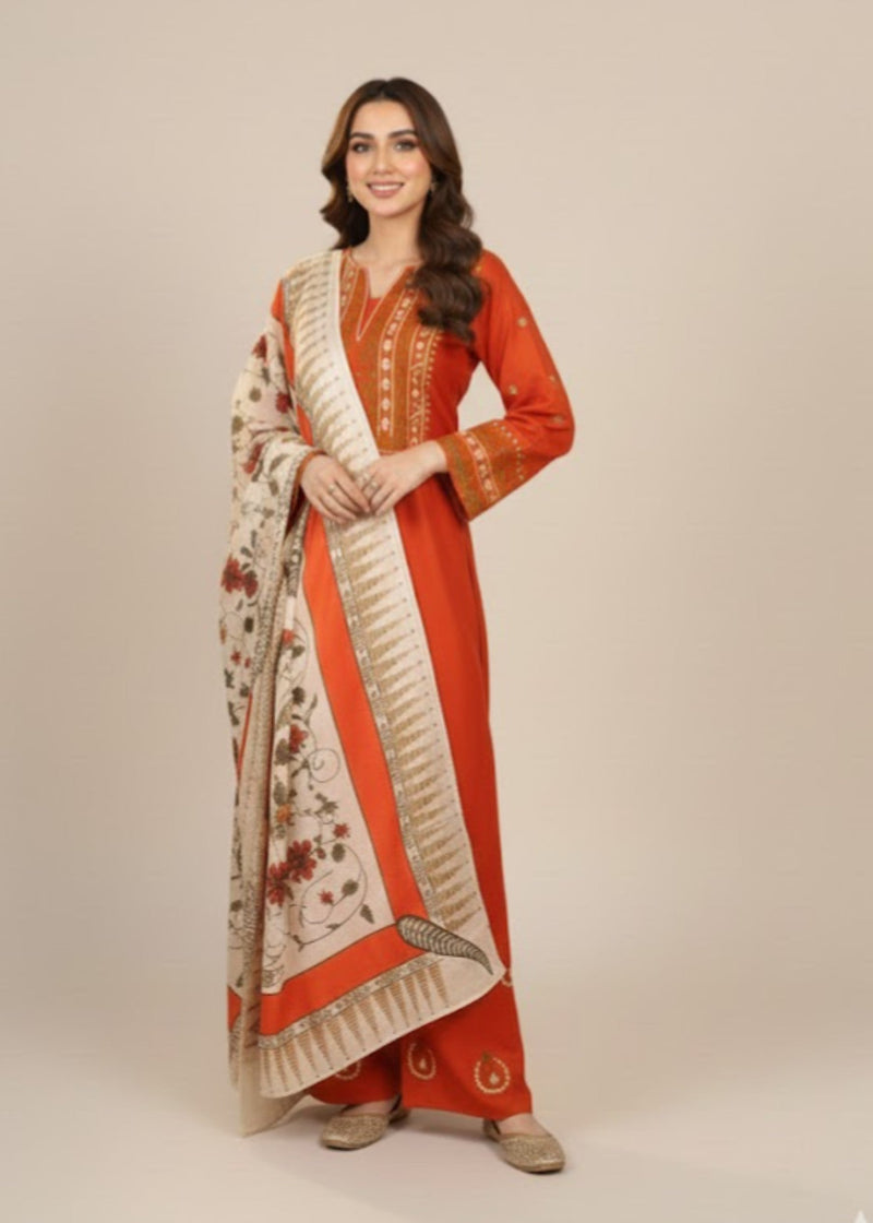 AYAT 3PC SUIT WITH SHAWL