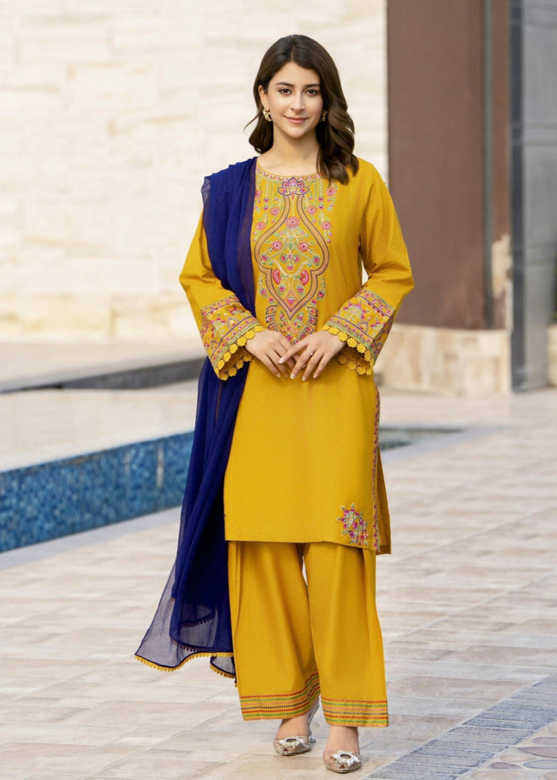 RANGREZA EMBROIDERED 3PC
